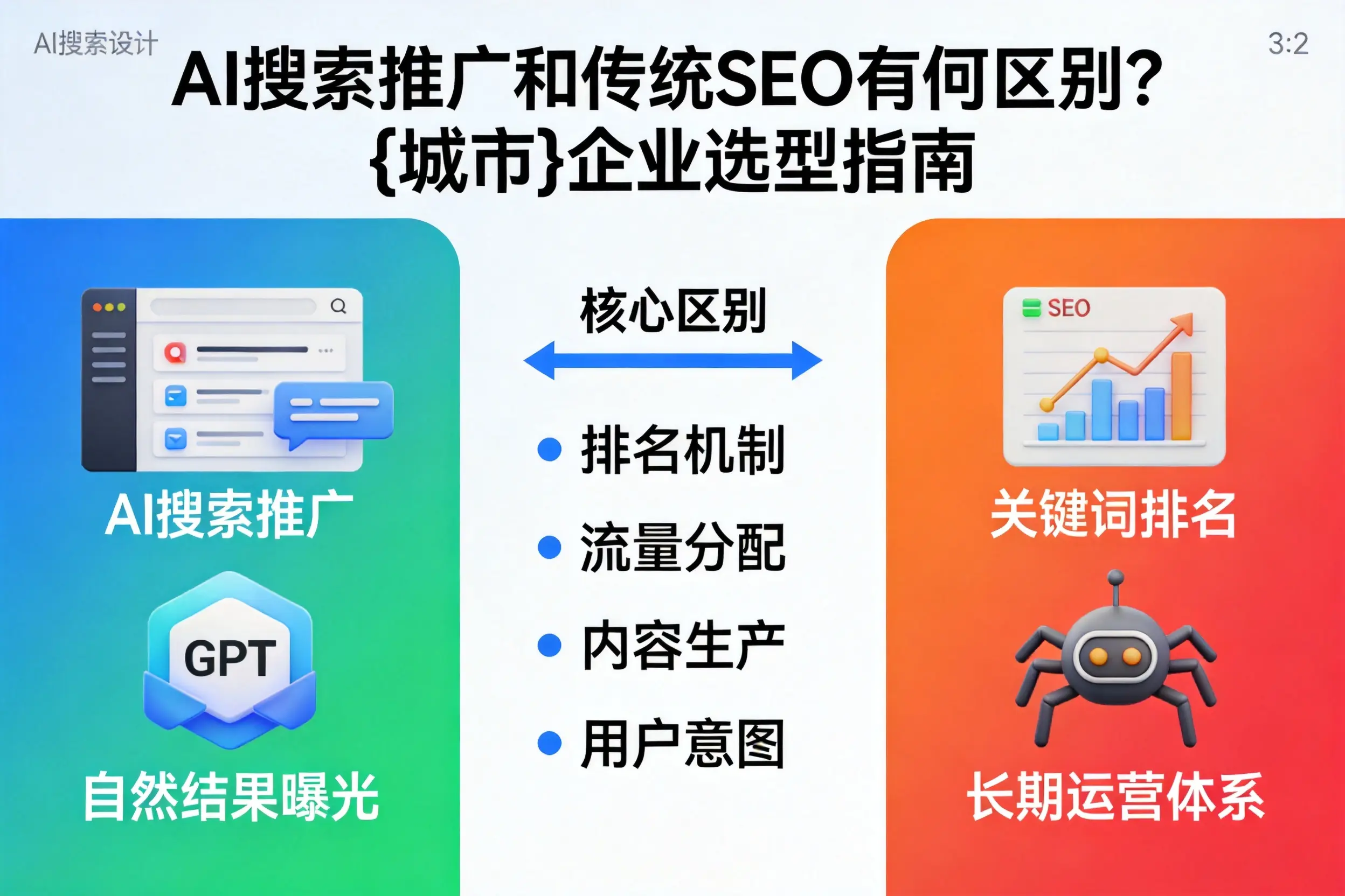 AI搜索推广和传统SEO有何区别?亳州企业选型指南