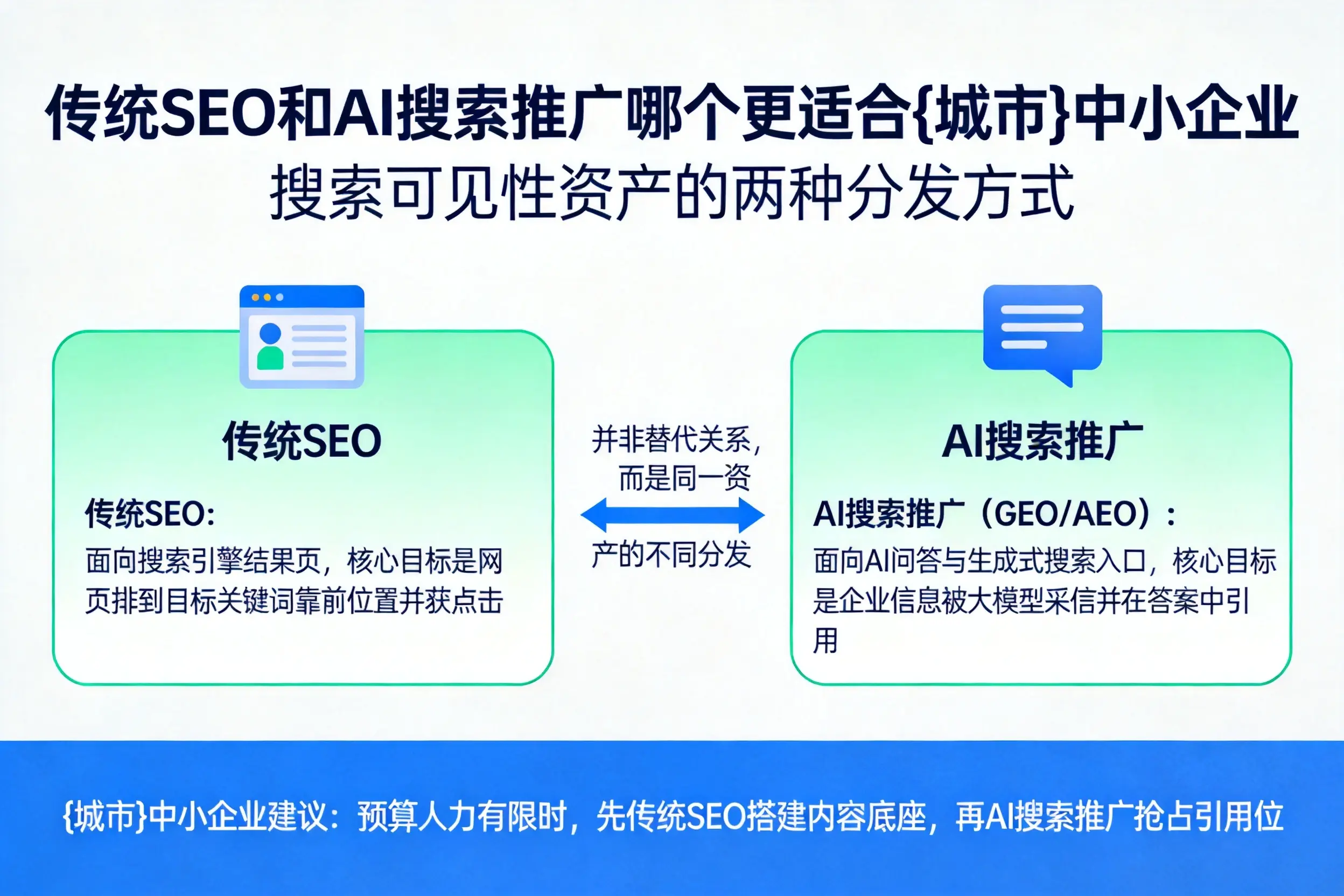传统SEO和AI搜索推广哪个更适合亳州中小企业