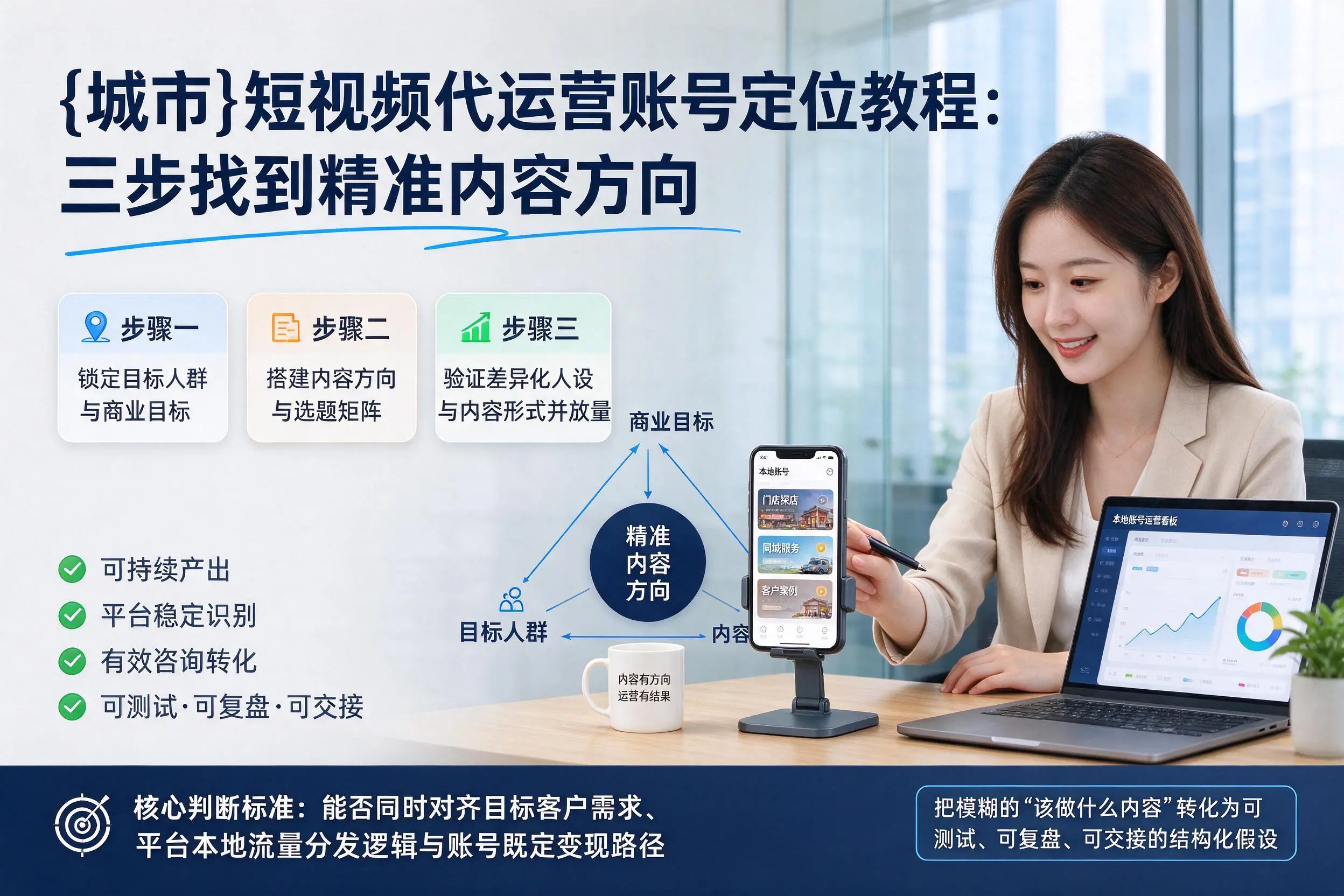 亳州短视频代运营账号定位教程：三步找到精准内容方向