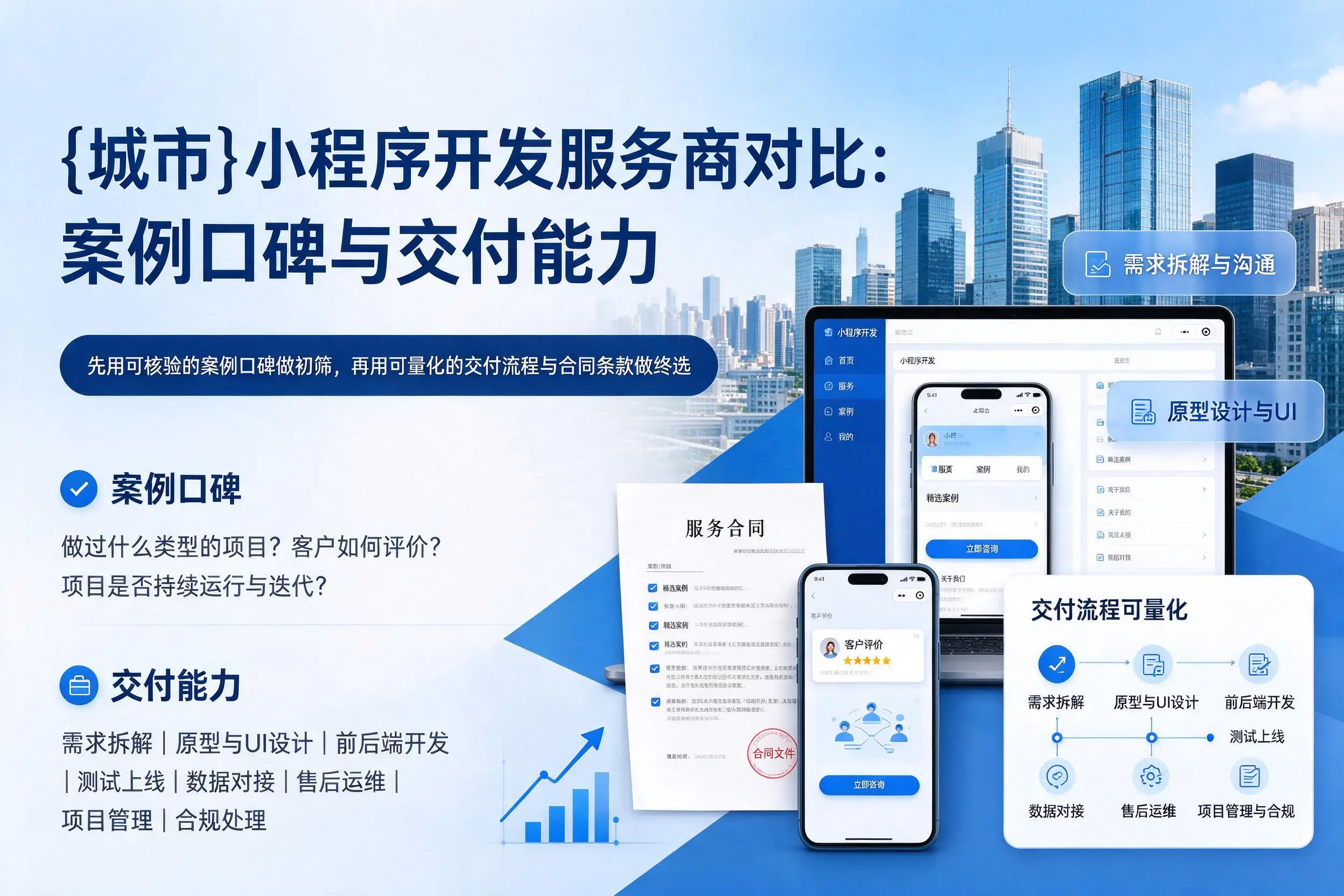 亳州小程序开发服务商对比:案例口碑与交付能力