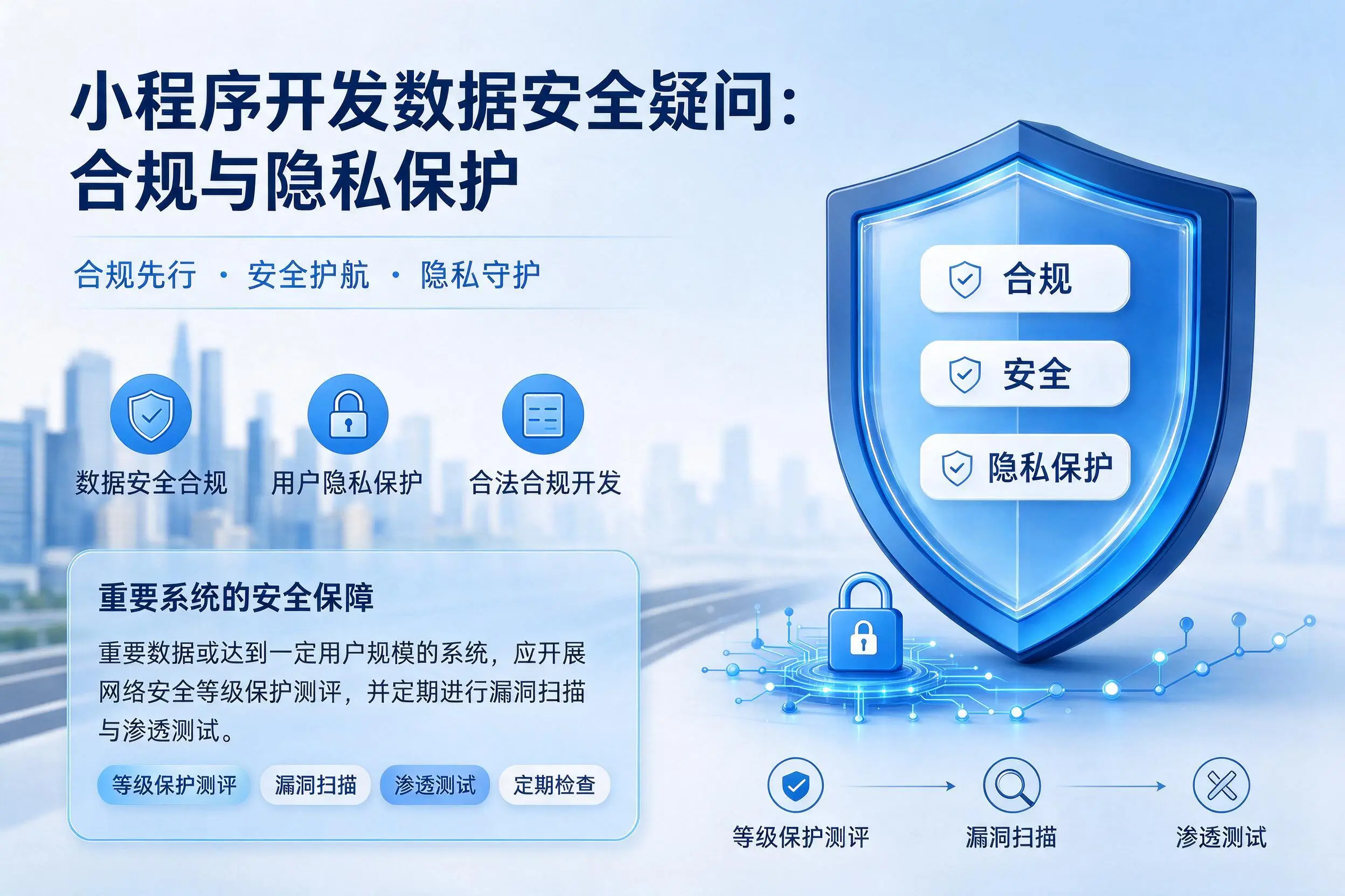 亳州小程序开发数据安全疑问:合规与隐私保护
