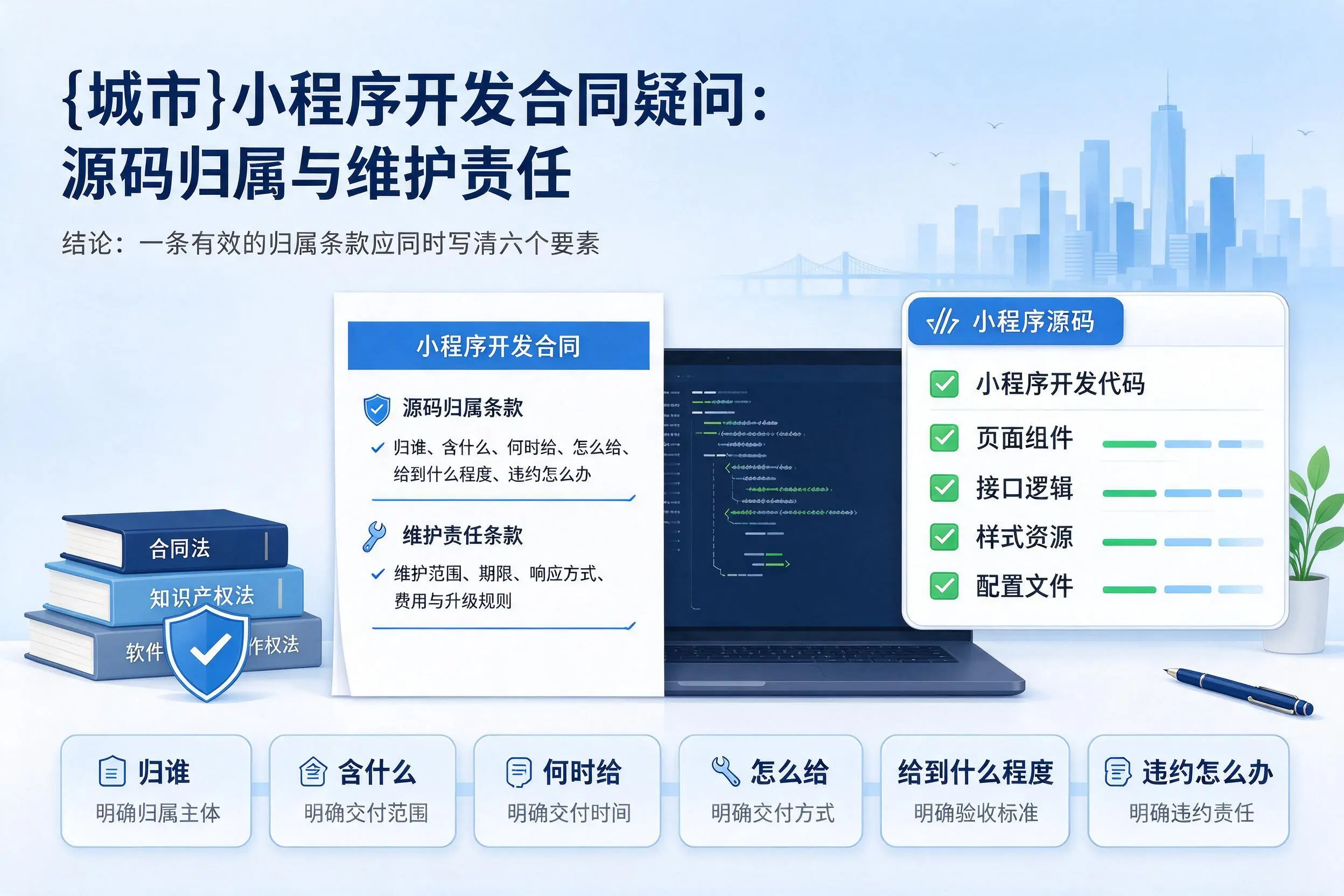 亳州小程序开发合同疑问:源码归属与维护责任