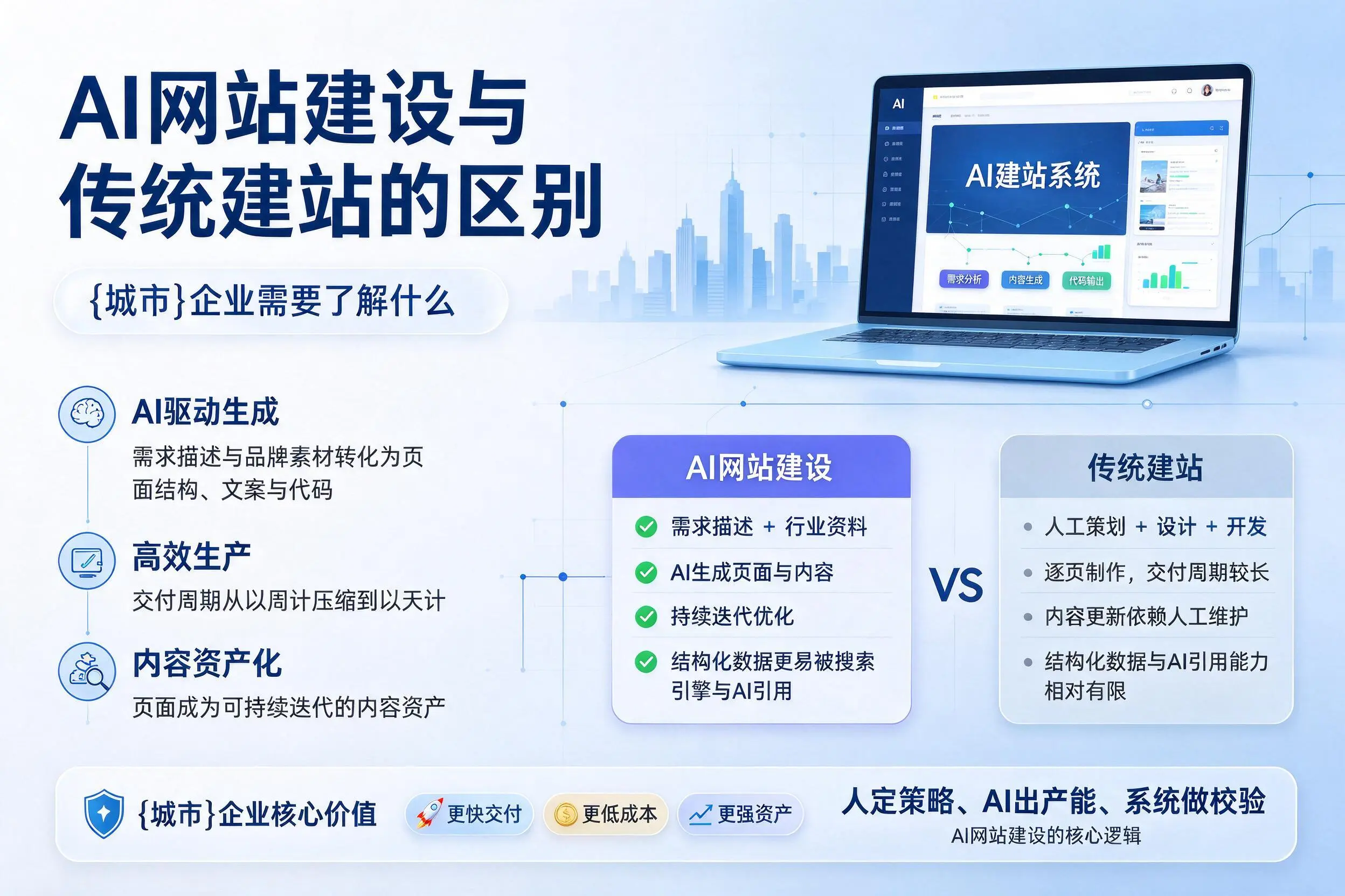 AI网站建设与传统建站的区别,亳州企业需要了解什么