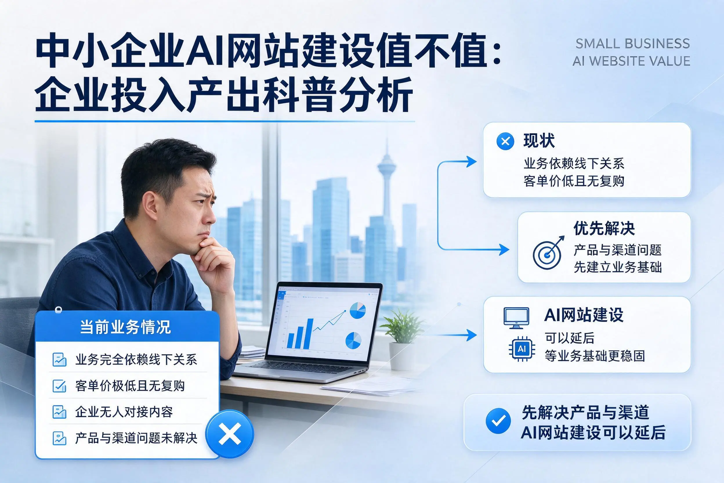 中小企业AI网站建设值不值:亳州企业投入产出科普分析