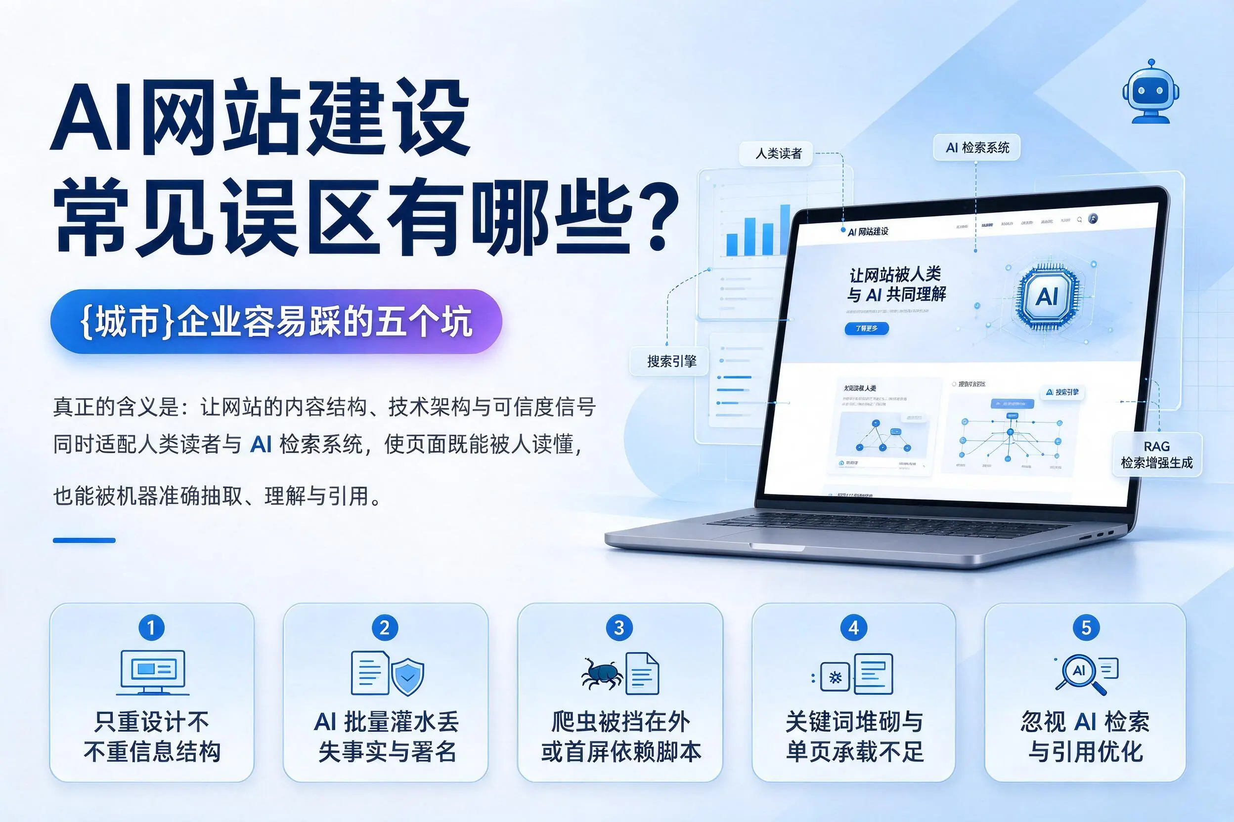 AI网站建设常见误区有哪些？亳州企业容易踩的五个坑