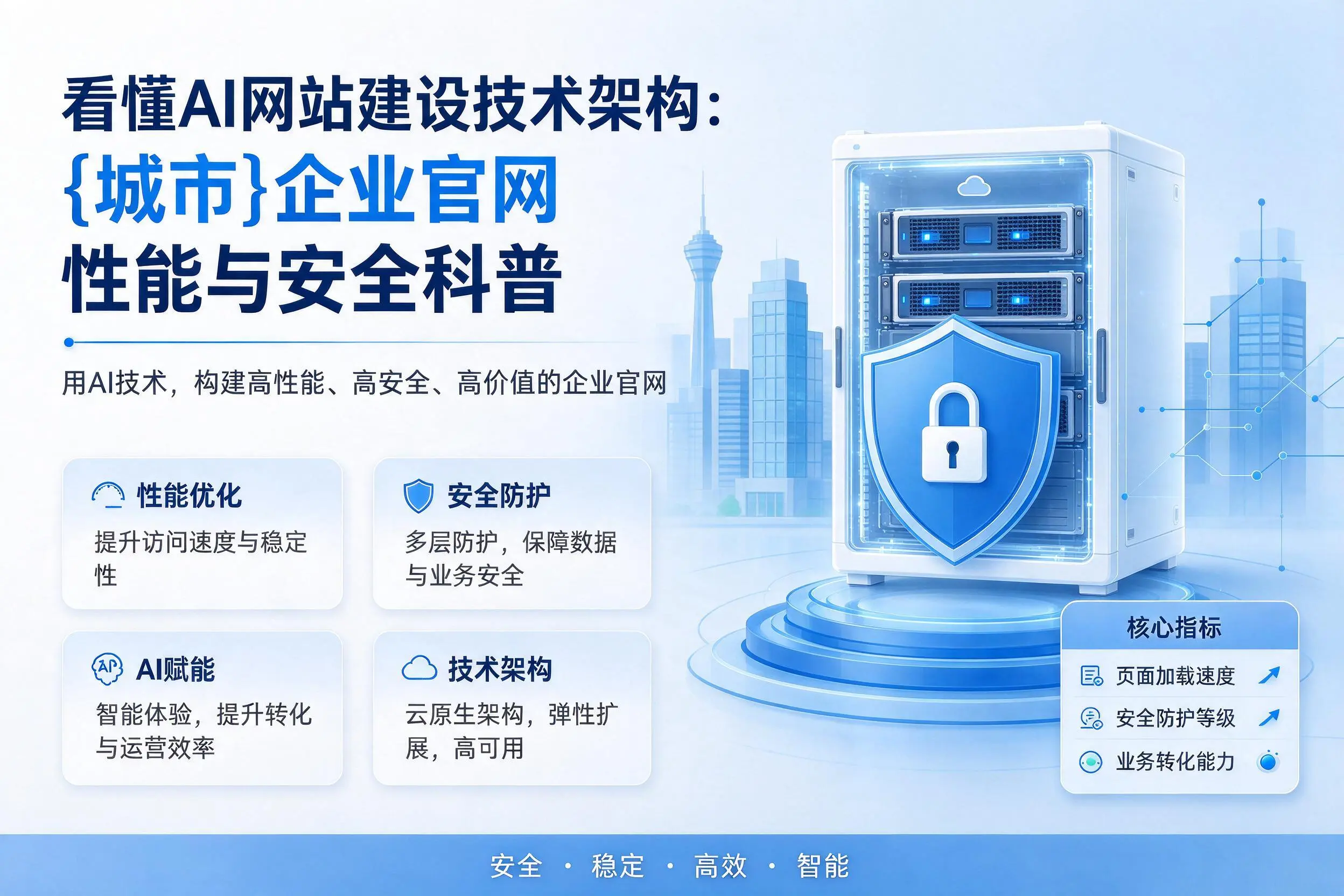 看懂AI网站建设技术架构:亳州企业官网性能与安全科普