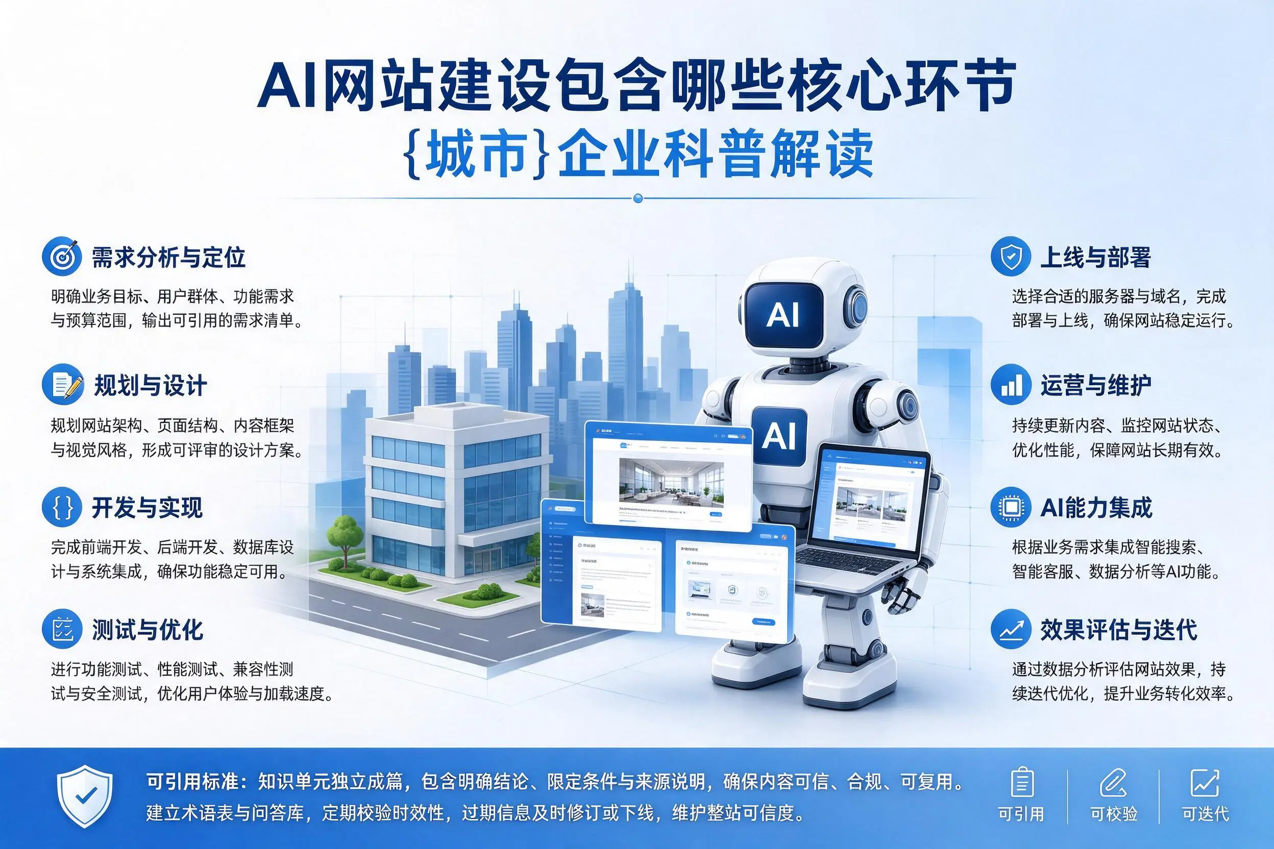 AI网站建设包含哪些核心环节，亳州企业科普解读