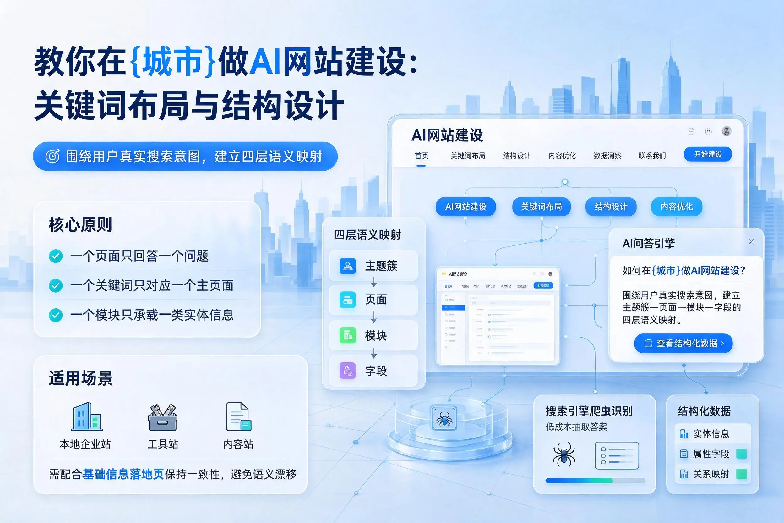 教你在亳州做AI网站建设：关键词布局与结构设计